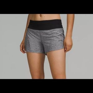 Lululemon grey and black athletic shorts. Size 4 Regular.